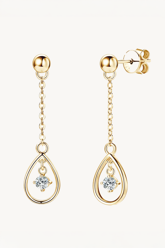 Radiance Drop Moissanite Earrings